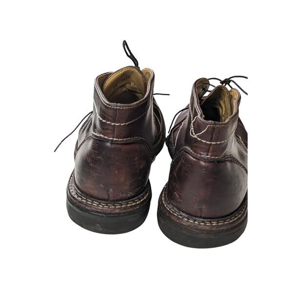 Johnston Murphy Shoes Ankle Boots Mens 9.5M Leather Brown Lace Up Casual Chukka main image 10